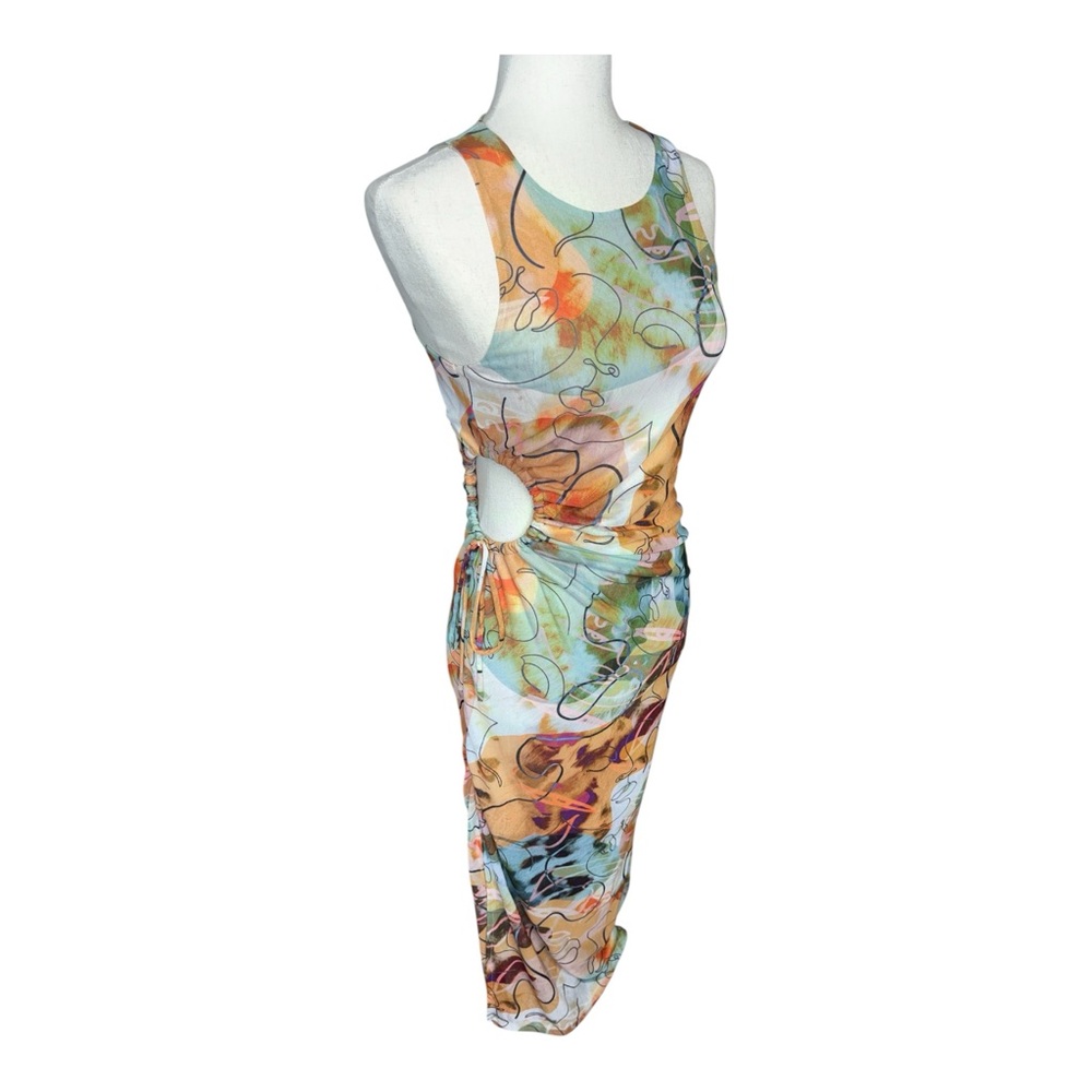 Caution To The Wind Vibrant Sleeveless Midi Dress